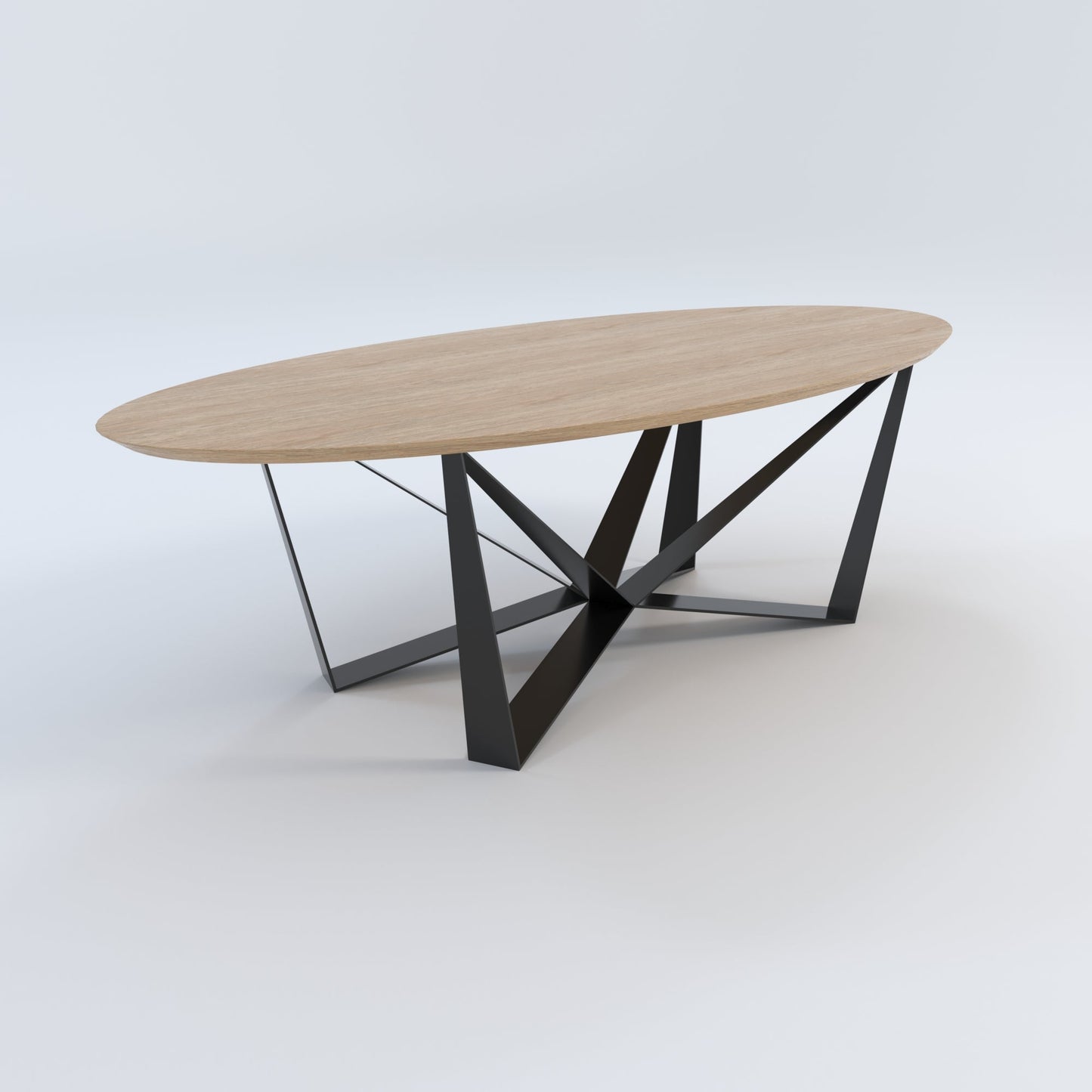 Masă de bucătărie / Living din Lemn Masiv, Round-Cut HYPERION - 120CM Lățime (Molid)