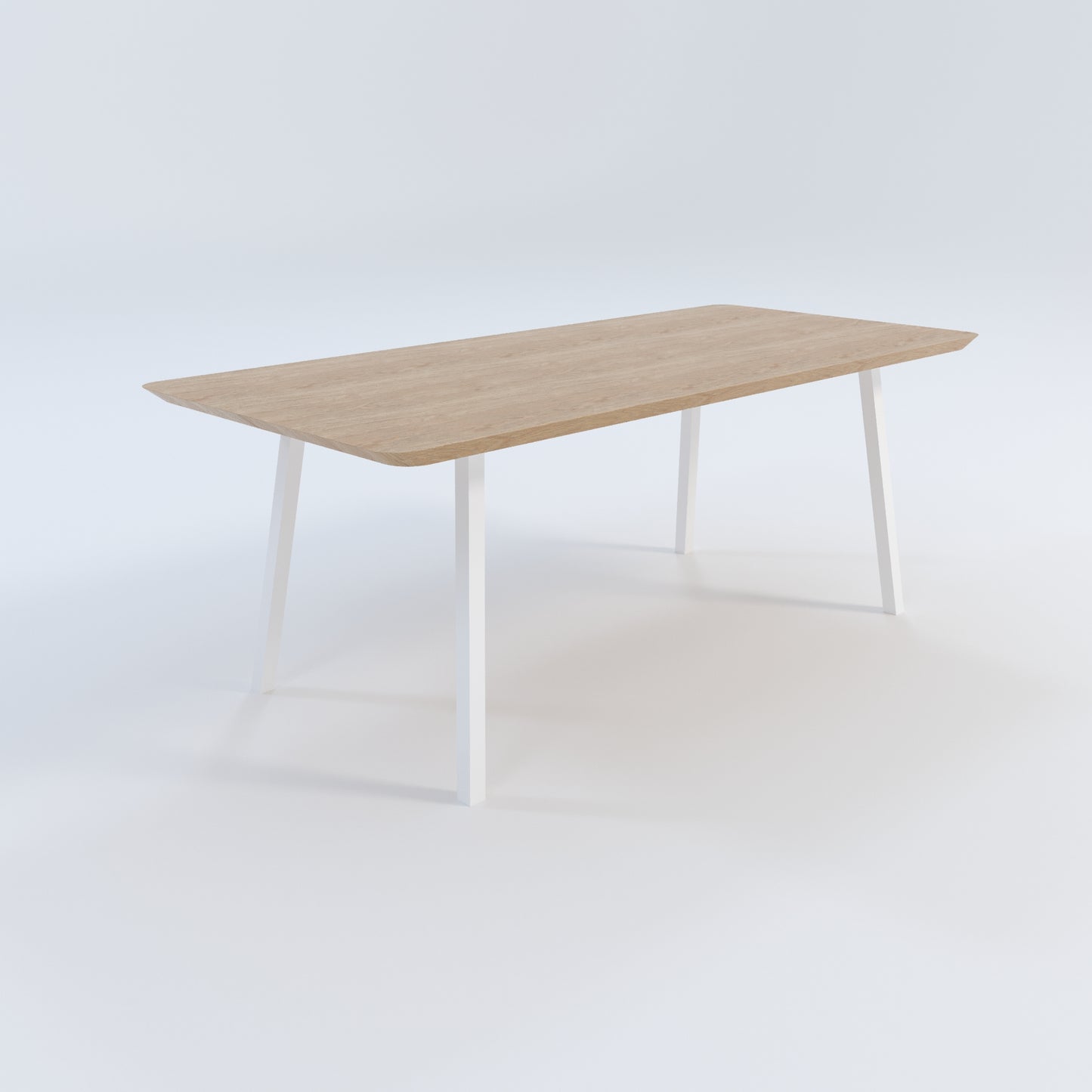 Masă de bucătărie / Living din Stejar Masiv, Round-Cut A-ran - 90CM Lățime