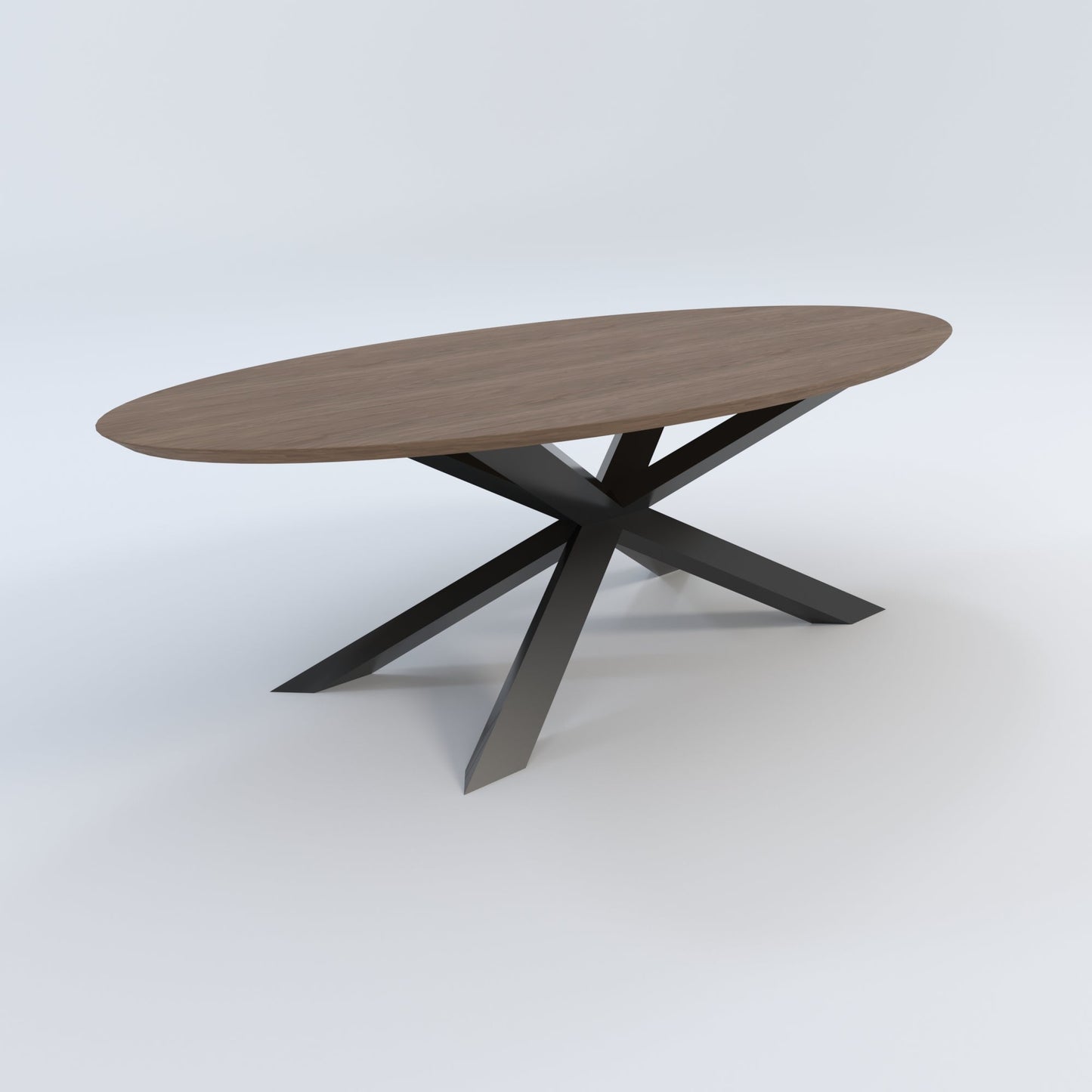Masă de bucătărie / Living din Lemn Masiv, Round-Cut Helios - 120CM Lățime (Molid)