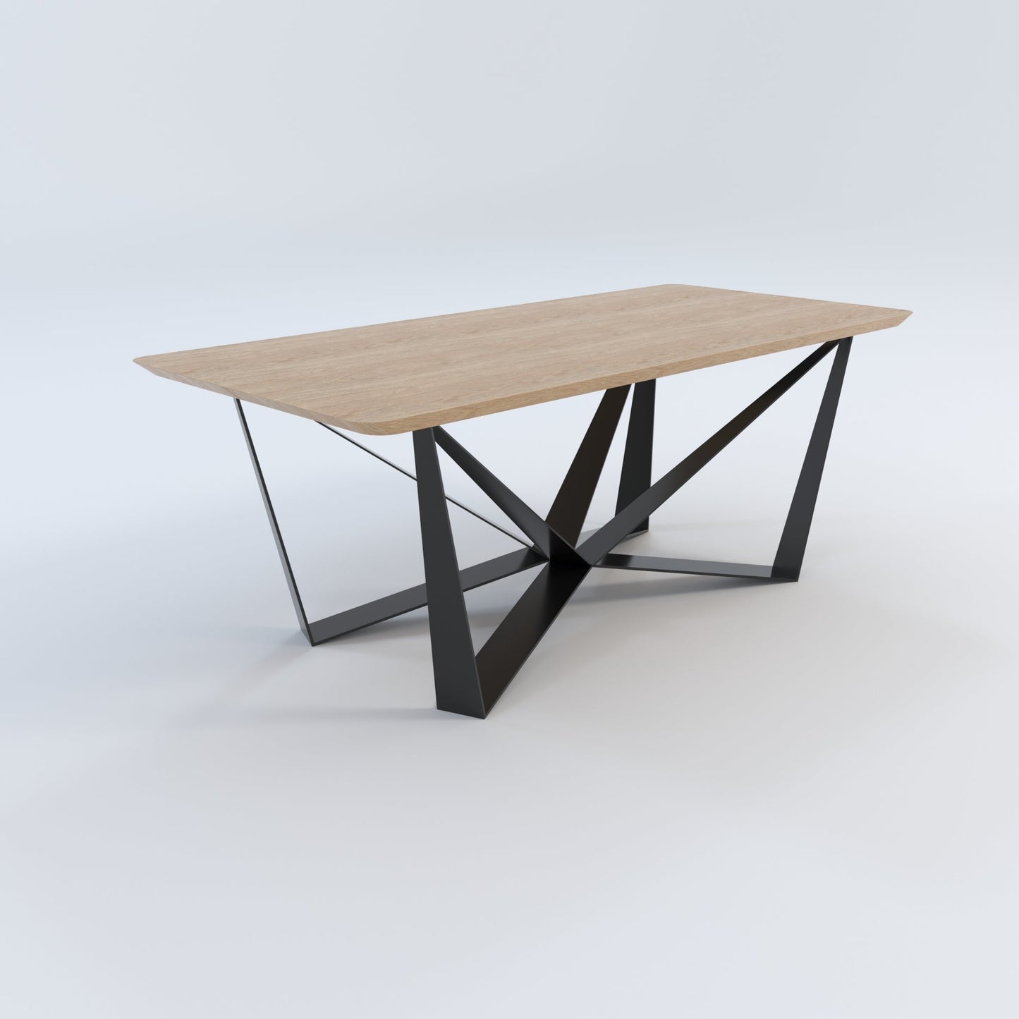 Masă de bucătărie / Living din Lemn Masiv, Round-Cut HYPERION - 90CM Lățime (Molid)