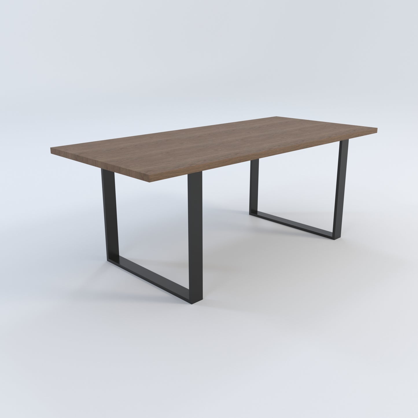Masă de bucătărie / Living din Stejar Masiv, Standard-Cut ULL - 90CM Lățime Finisaj Nuc