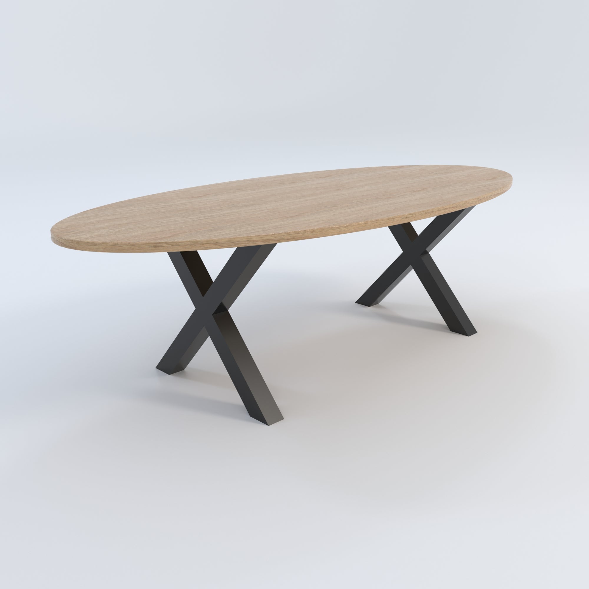 Masă de bucătărie / Living din Stejar Masiv, Standard-Cut X-Thor- 120CM Lățime