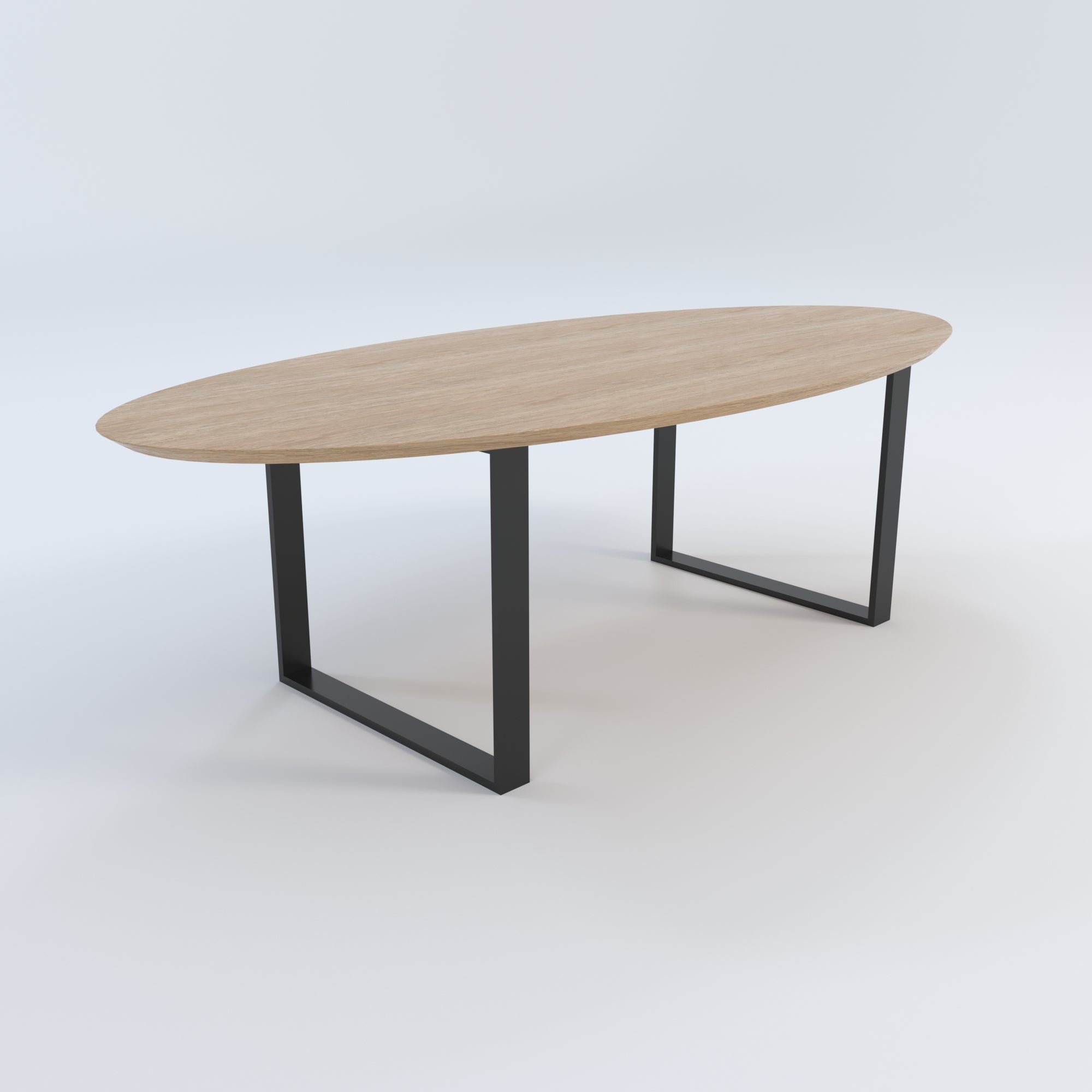 Masă de bucătărie / Living din Stejar Masiv, Round-Cut ULL - 120CM Lățime