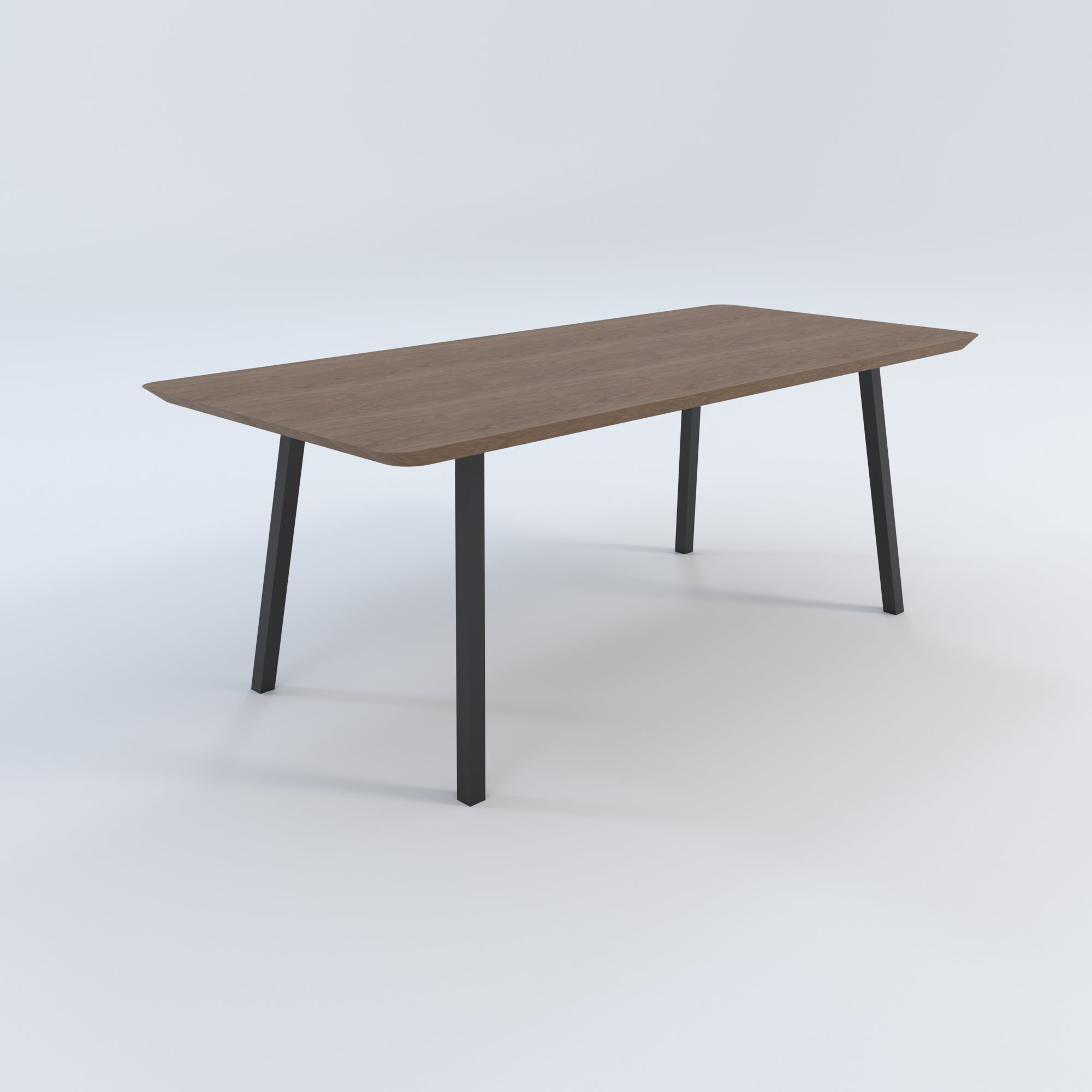 Masă de bucătărie / Living din Lemn Masiv (Molid), Round-Cut A-ran - 100CM Lățime