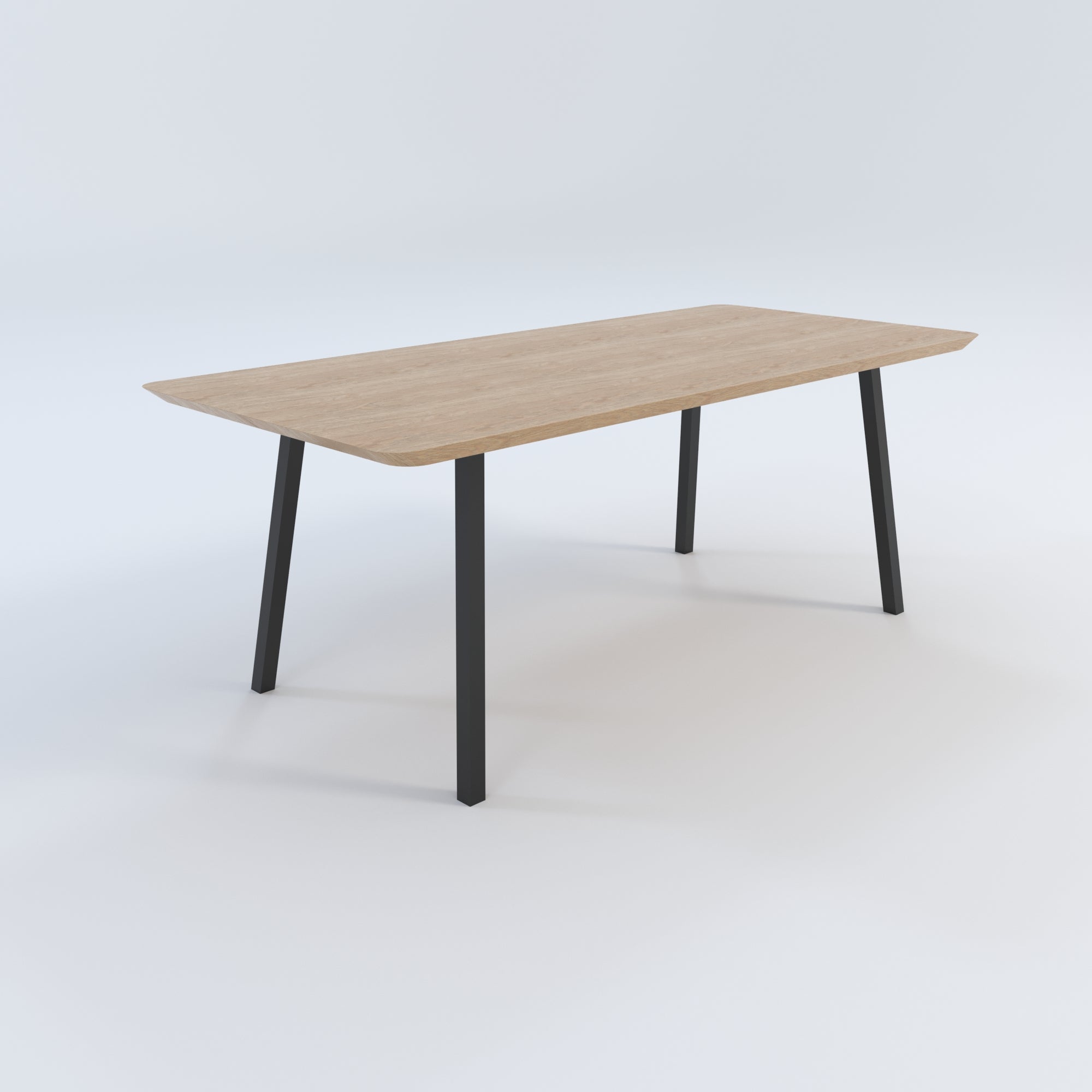 Masă de bucătărie / Living din Lemn Masiv, Round-Cut A-ran - 100CM Lățime (Molid)
