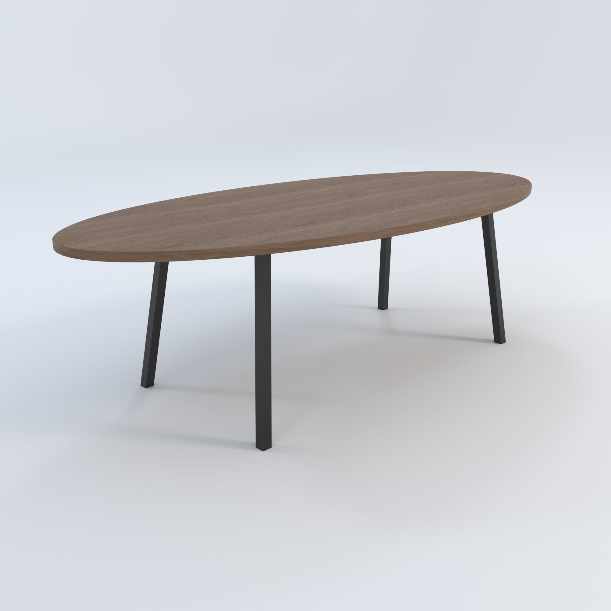 Masă de bucătărie / Living din Stejar Masiv, Standard-Cut A-ran- 120CM Lățime Finisaj Nuc