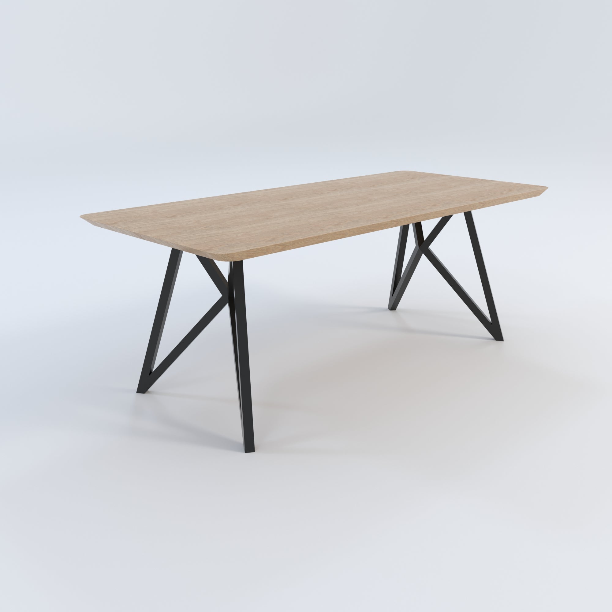 Masă de bucătărie / Living din Lemn Masiv, Round-Cut FREYA - 100CM Lățime (Molid)