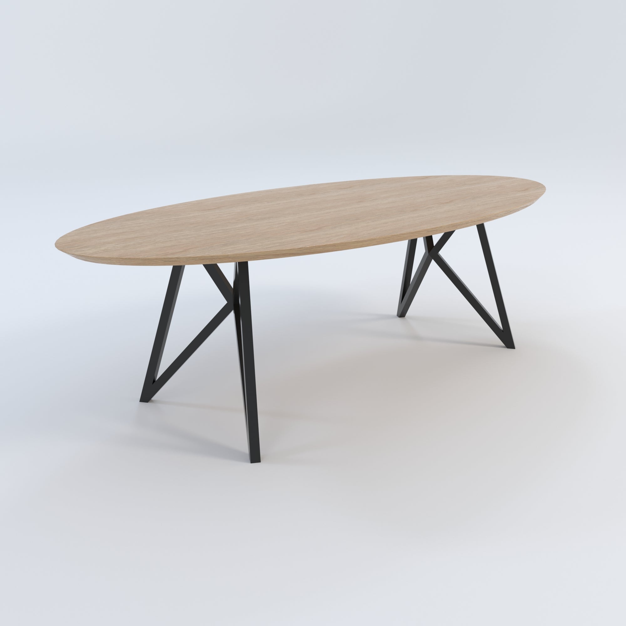 Masă de bucătărie / Living din Lemn Masiv, Round-Cut FREYA - 120CM Lățime (Molid)