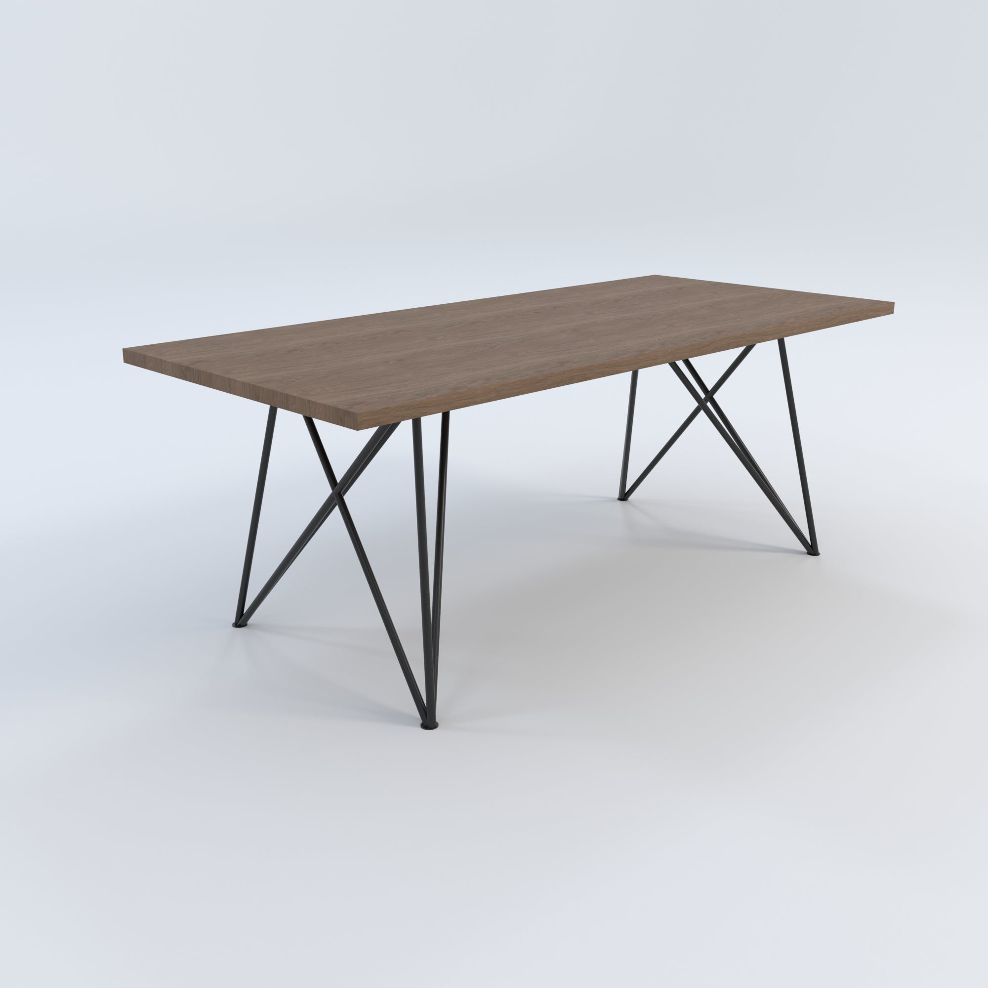 Masă de bucătărie / Living din Stejar Masiv, Standard-Cut Kotys - 90CM Lățime Finisaj Nuc
