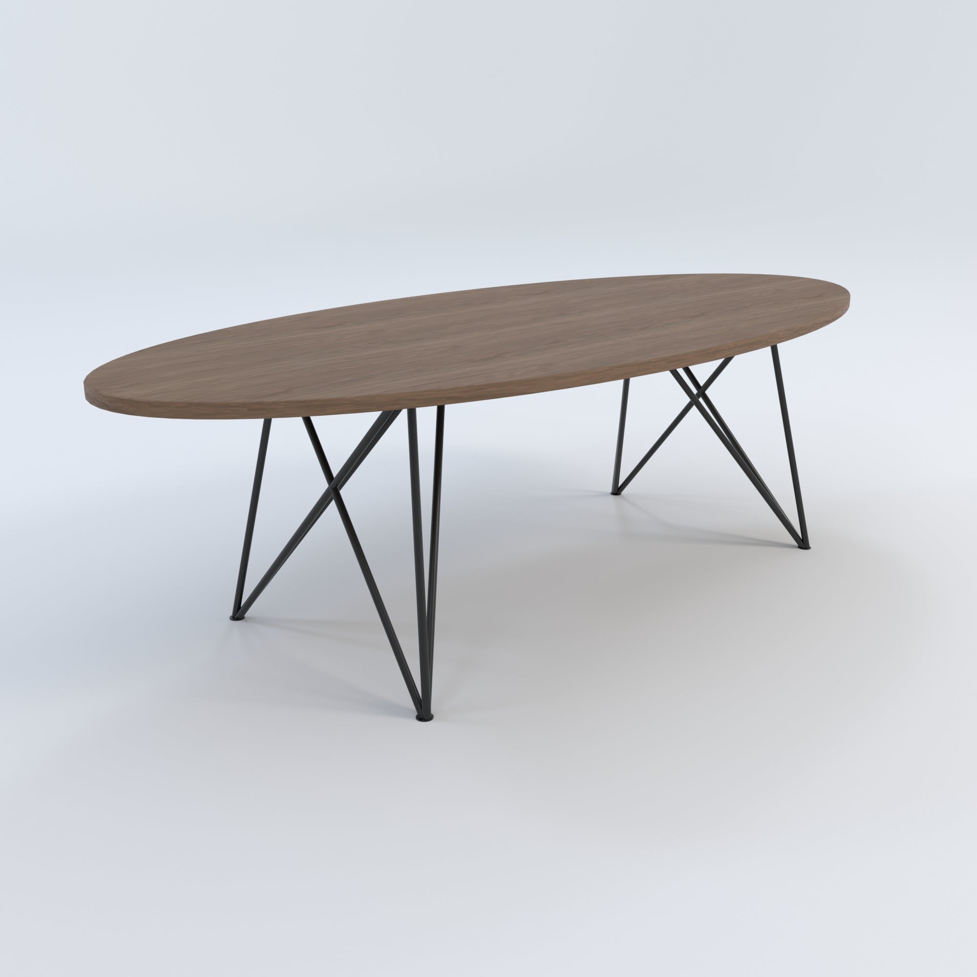Masă de bucătărie / Living din Stejar Masiv, Standard-Cut KOTYS- 120CM Lățime Finisaj Nuc