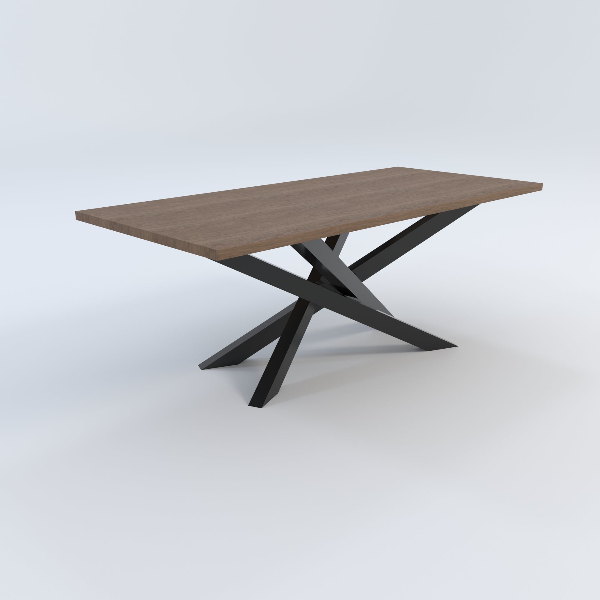 Masă de bucătărie / Living din Stejar Masiv, Standard-Cut Osiris - 90CM Lățime Finisaj Nuc