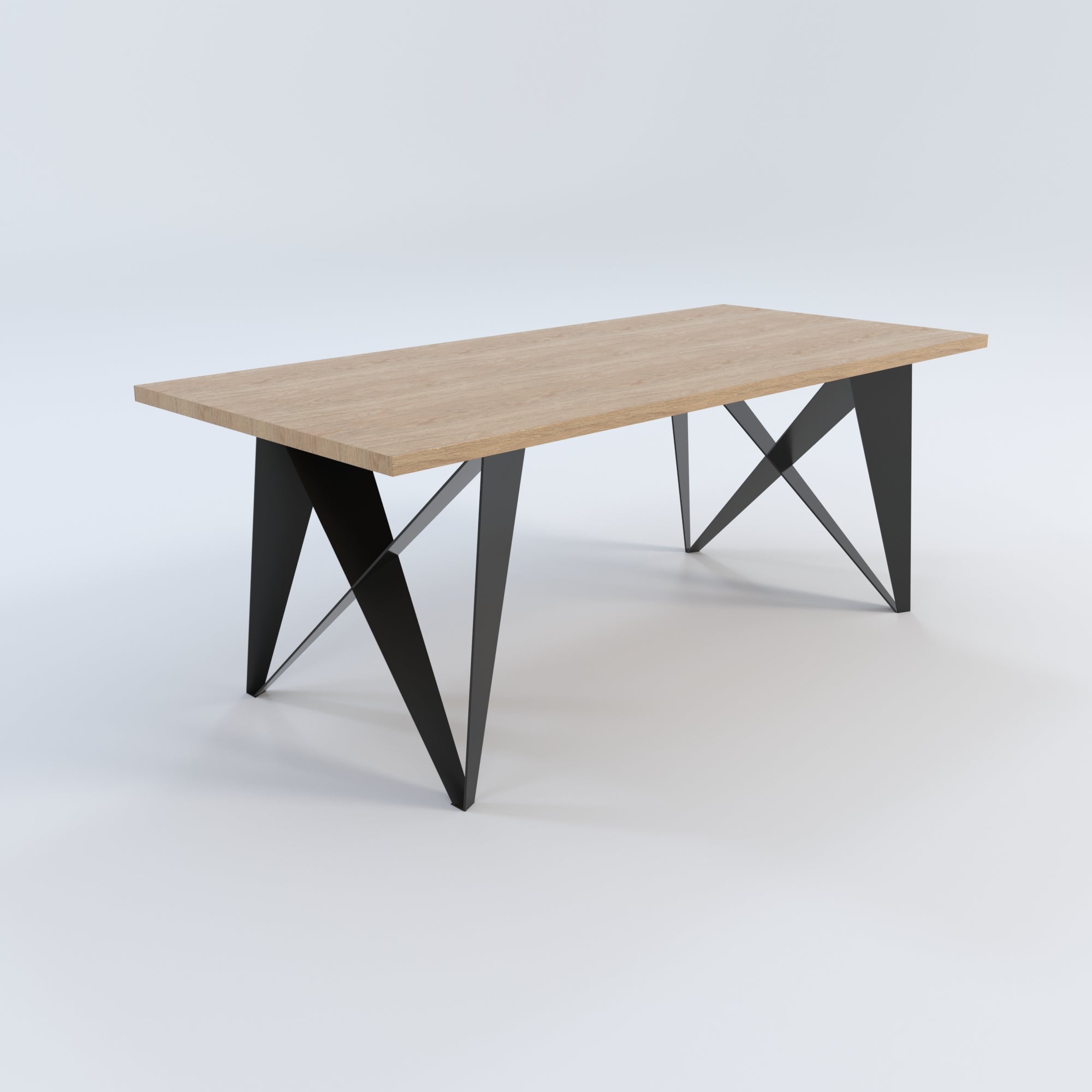 Masă de bucătărie / Living din Stejar Masiv, Standard-Cut Poseidon - 100CM Lățime