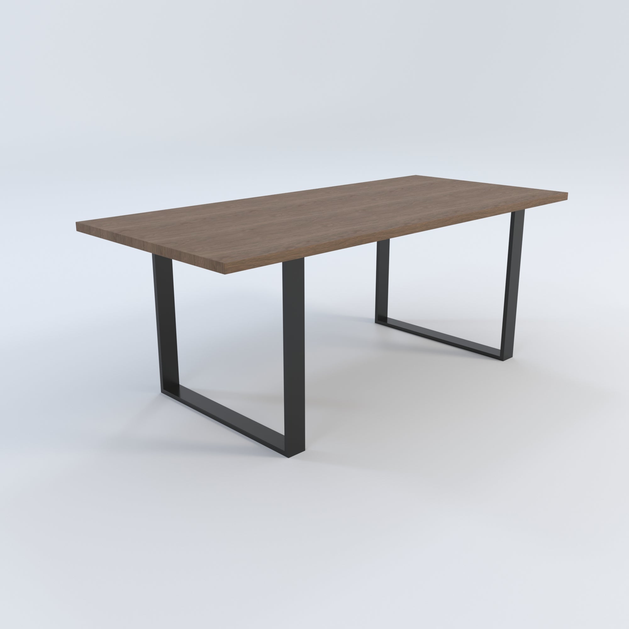 Masă de bucătărie / Living din Stejar Masiv, Standard-Cut ULL - 100CM Lățime Finisaj Nuc