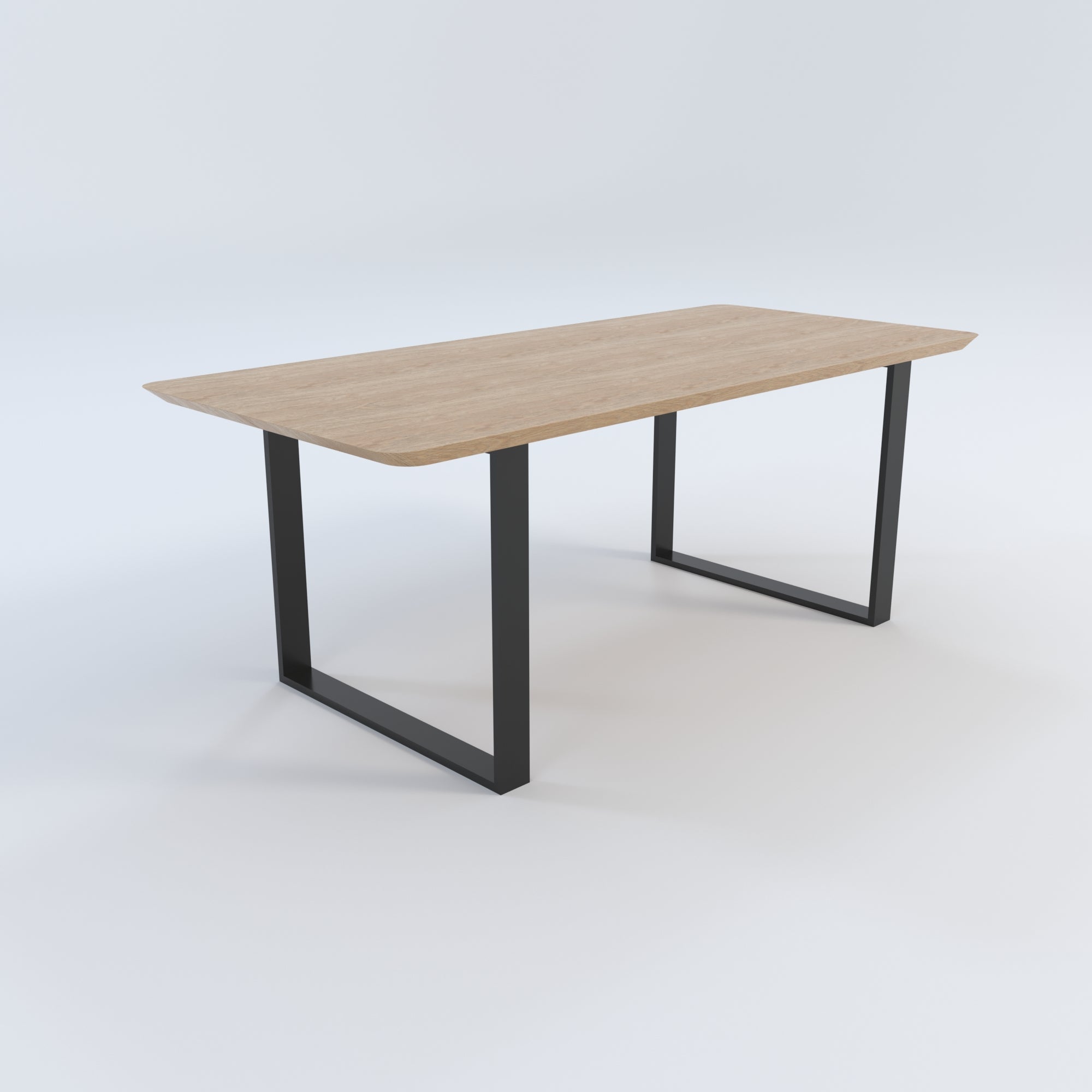 Masă de bucătărie / Living din Stejar Masiv, Round-Cut ULL - 90CM Lățime