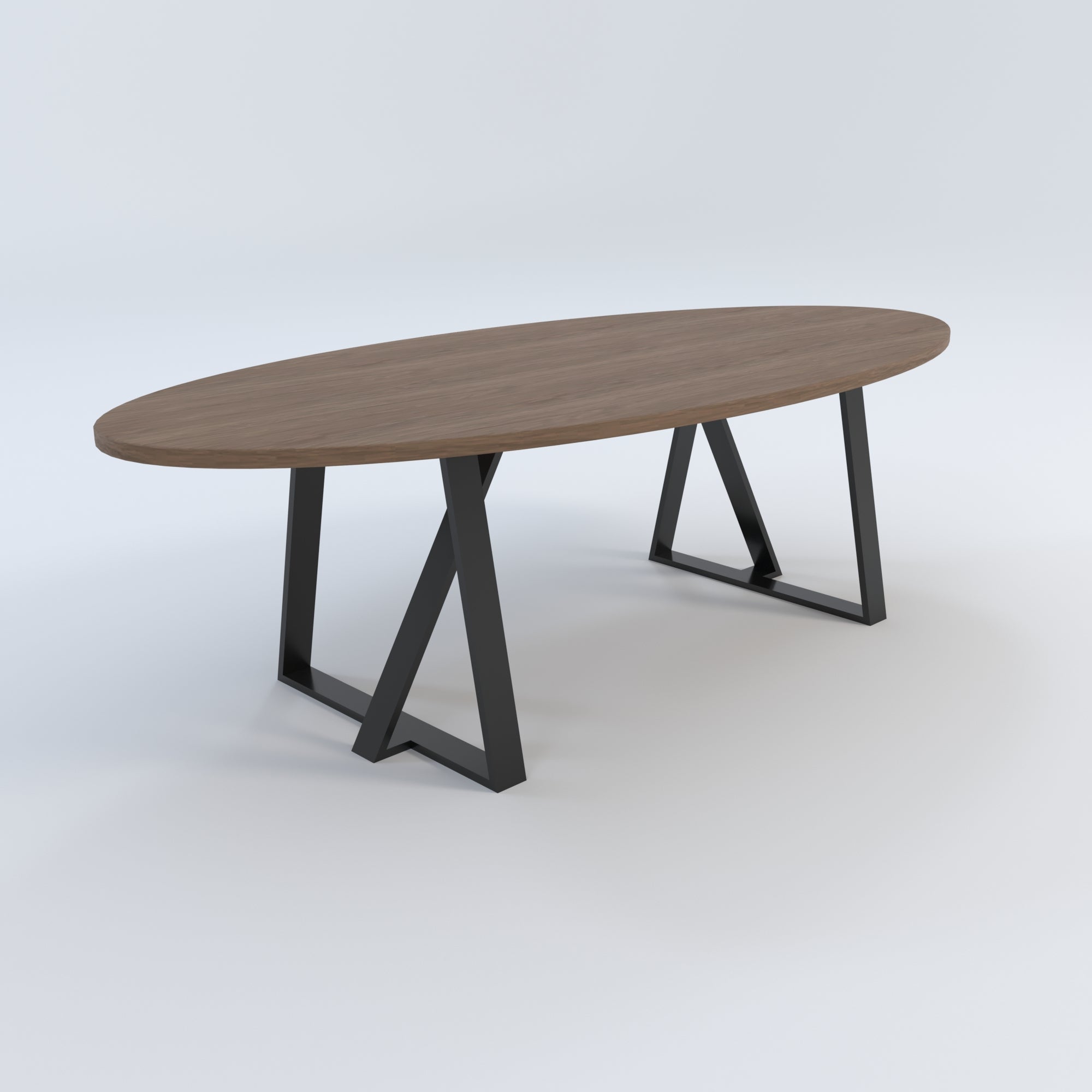 Masă de bucătărie / Living din Stejar Masiv, Standard-Cut URANUS- 120CM Lățime Finisaj Nuc